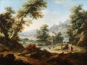 Cignaroli Vittorio Amedeo  Animated Landscape  SOLD